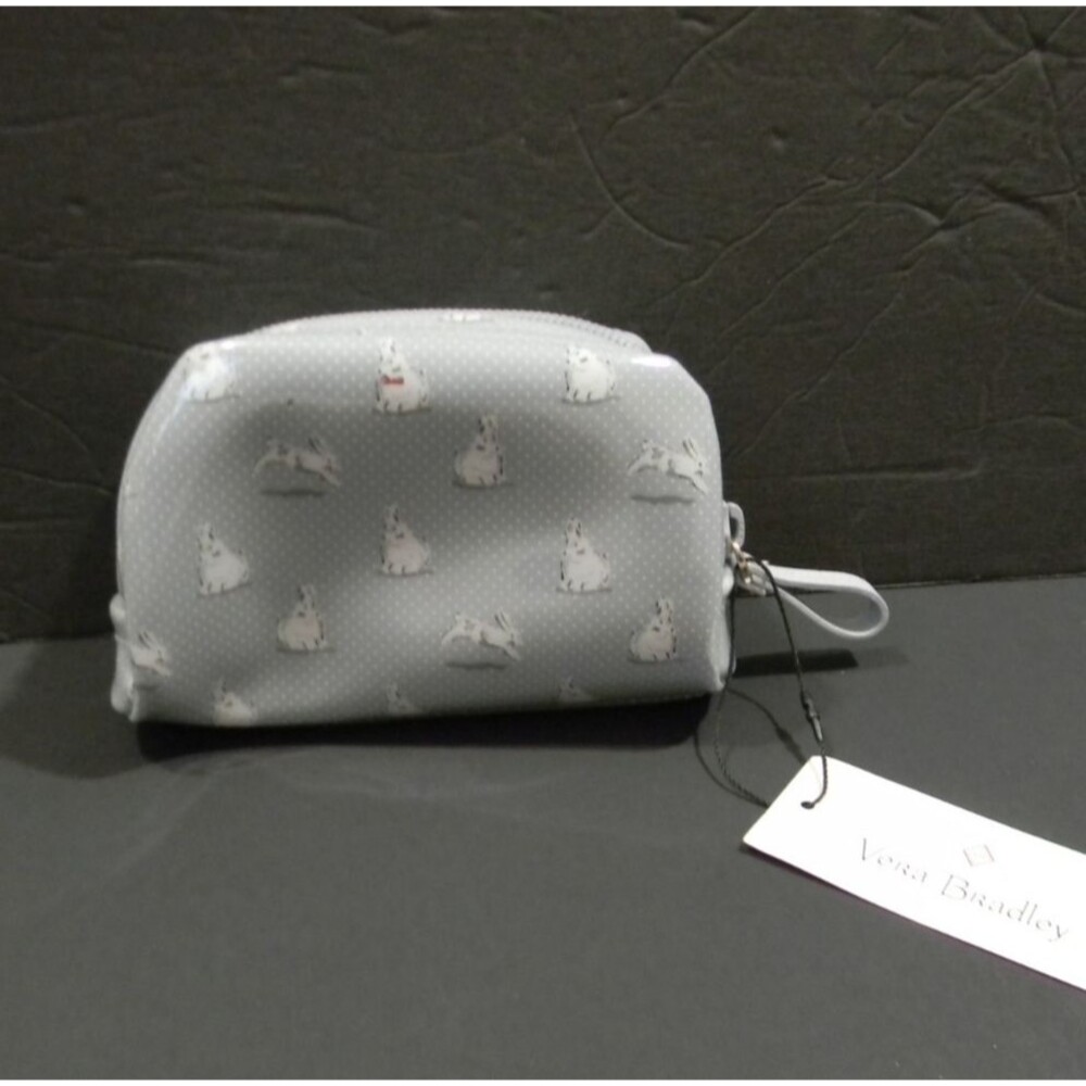 Vera Bradley Mini Dome Cosmetic Merry Hare Ditsy NWT